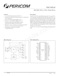 PI6CV855-02LE Datasheet Cover