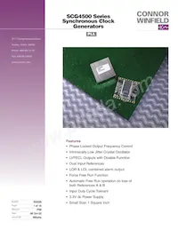 SCG4500-155.52M Datasheet Cover