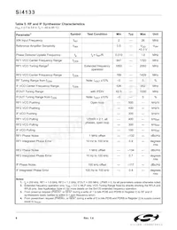 SI4133-BT Datasheet Page 8
