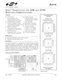 SI4133T-GM Datasheet Cover