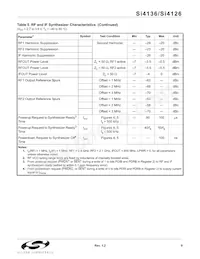 SI4136-BT Datasheet Page 9