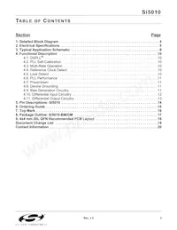 SI5010-BM Datasheet Page 3