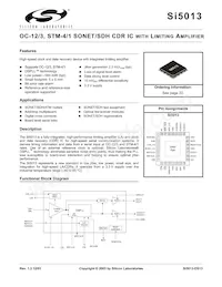 SI5013-BM Datenblatt Cover