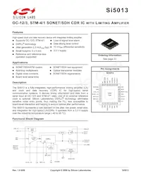 SI5013-D-GMR Datasheet Cover