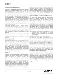 SI5017-BM Datasheet Page 12