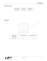 SI5018-BM Datasheet Page 17