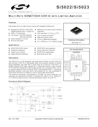 SI5023-BM Datenblatt Cover