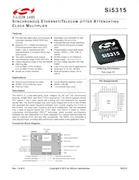 SI5315A-C-GM Datasheet Cover
