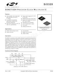 SI5320-F-BC Datenblatt Cover