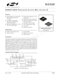 SI5320-F-BC數據表 封面