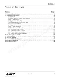 SI5320-F-BC Datasheet Pagina 3