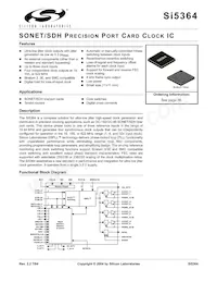 SI5364-F-BC Datenblatt Cover