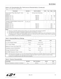 SI5364-F-BC Datasheet Page 13