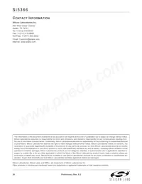 SI5366-B-GQ Datasheet Pagina 20