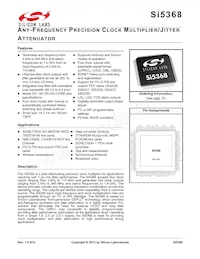 SI5368A-C-GQR Datasheet Cover