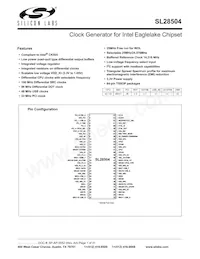 SL28504BZIT Datasheet Copertura