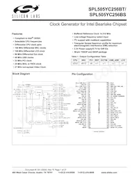 SPL505YC256BTT Datasheet Cover