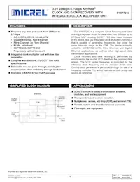 SY87721LHY-TR Datasheet Cover