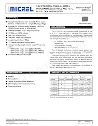 SY89536LHZ-TR Datasheet Cover