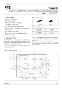 TDA7309D Datasheet Cover