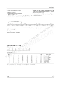 TDA7318D013TR Datasheet Page 9