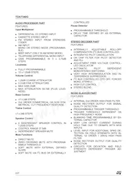 TDA7340G Datasheet Page 2