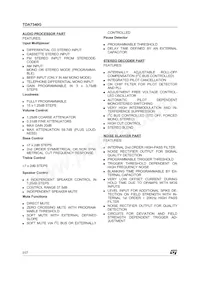 TDA7340G Datasheet Pagina 2