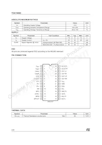 TDA7400DTR Datasheet Page 2