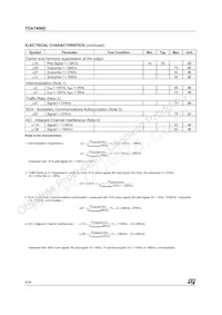 TDA7400DTR Datasheet Page 8
