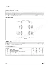 TDA7401013TR Datasheet Page 2