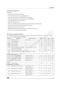 TDA7411TR Datasheet Page 17