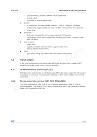 TDA7419TR Datasheet Page 15