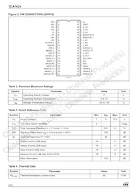 TDA7429T Datasheet Page 2