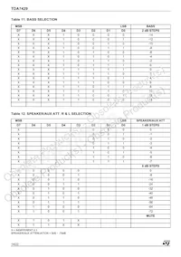TDA7429T Datasheet Page 14