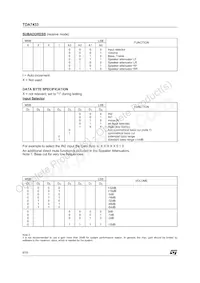 TDA7433D013TR Datasheet Page 6