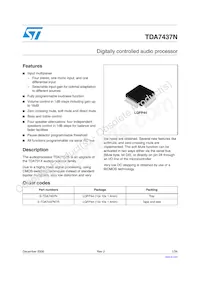 TDA7437N Datasheet Cover