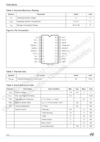 TDA7463A Datasheet Page 2