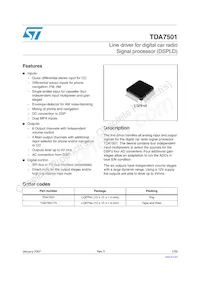 TDA7501 Datasheet Cover