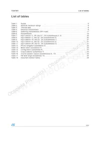 TDA7501 Datasheet Page 3