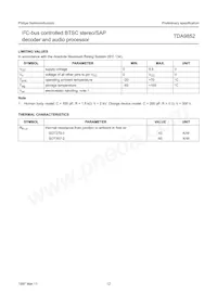 TDA9852H/V2 Datasheet Page 12