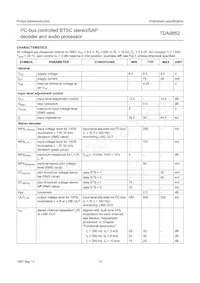 TDA9852H/V2 Datasheet Page 13