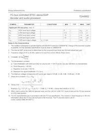 TDA9852H/V2 Datasheet Page 19