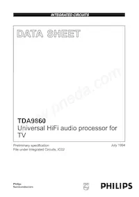 TDA9860/V2數據表 封面