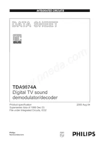 TDA9874AH/V2數據表 封面