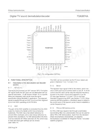 TDA9874AH/V2 Datasheet Pagina 9