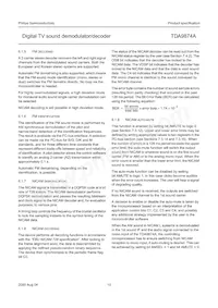 TDA9874AH/V2 Datasheet Pagina 10