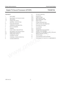 TDA9875AH/V2 Datasheet Page 2