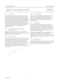 TDA9875AH/V2 Datasheet Page 19