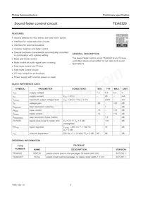 TEA6320T/V1 Datasheet Page 2