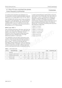 TSA5059ATS/C1 Datasheet Page 6